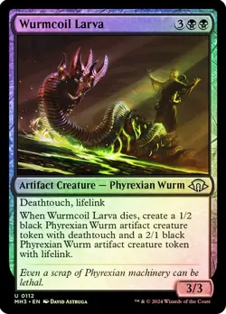 Wurmcoil Larva Modern Horizons 3 Foil NM Near Mint MTG Magic - Image 1