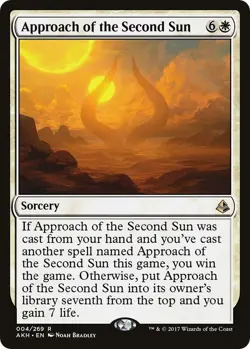 Approach of the Second Sun - Amonkhet - #4 Sorcery Rare NM - Image 1