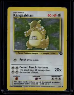 Pokemon TCG Kangaskhan 5/64 Jungle Holo Rare DMG - Image 1