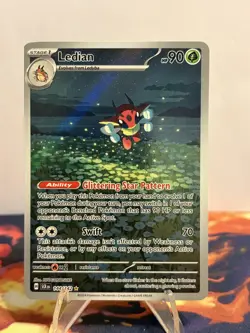 Pokemon TCG Ledian Illustration Rare SV07: Stellar Crown 144/142 NM - Image 1
