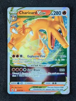 2023 Pokemon CHARIZARD VSTAR #019/159 Crown Zenith Ultra Rare English - Image 1