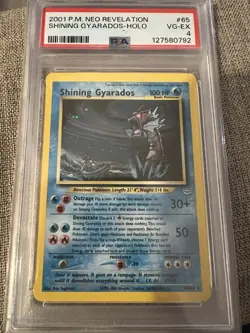Pokemon Neo Revelation Shining Gyarados Holo Secret Rare 65/64 PSA 4 2000 - Image 1