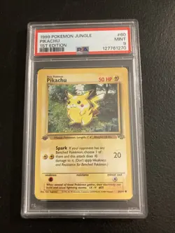 Pokemon TCG Jungle Pikachu Card Red Cheeks, Unlimited Common, 60/64 - Image 1