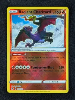 2023 Pokemon RADIANT CHARIZARD #020/159 Crown Zenith Gym SE Asia Exclusive (B) - Image 1
