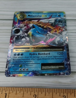 Pokemon M Blastoise EX 22/108 Evolutions Mega Full Art Ultra Rare Holo TCG - Image 2