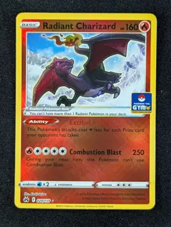 2023 Pokemon RADIANT CHARIZARD #020/159 Crown Zenith TCG Gym SE Asia Exclusive - Image 1