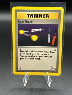 Item Finder, 103/130, Base 2 Set Pokemon TCG, Trainer LP - Image 1