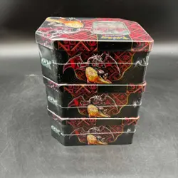 Lot of (3) Pokemon TCG Scarlet & Violet Paldean Fates Charizard ex Tins SEALED - Image 4