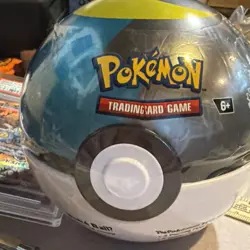 Pokeball Tin Moon Ball D25 Pokemon TCG Pokeball Tin Sealed A15-2 - Image 1