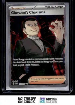 2023 Pokemon Scarlet & Violet - 151 Giovanni's Charisma #197/165 Ultra Rare - Image 1