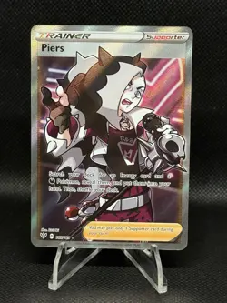 Pokemon Piers Full Art Trainer Supporter Darkness Ablaze 187/189 Ultra Rare Holo - Image 1