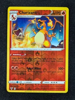 2020 Pokemon CHARIZARD #025/185 Vivid Voltage Energy Reverse Holo Rare English - Image 1