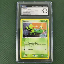 CGC 9.5 MINT Treecko 67/100 Ex Crystal Guardians Reverse Holo Stamped Pokemon - Image 1
