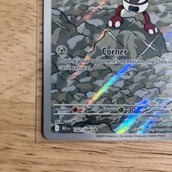 MINT Pawniard 142/086 Sv: Black Bolt IR Full Art Holo - Pokemon TCG 2025 - Image 5