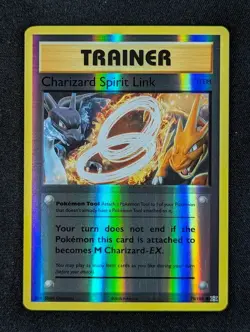 2016 Pokemon CHARIZARD SPIRIT LINK #75/108 Evolutions Reverse Holo Uncommon (C) - Image 1