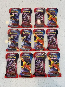 Pokemon TCG Destined Rivals Sleeved Booster Pack Lot of 12 New/Sealed - Image 1