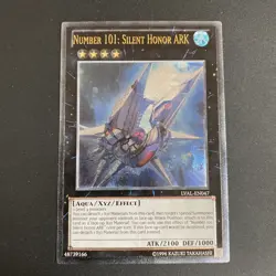 Yugioh - Number 101: Silent Honor ARK LVAL-EN047 ULTIMATE NM X1 - Image 1