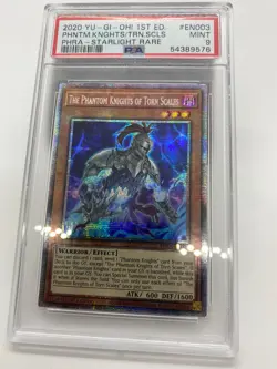 Yugioh TCG PSA 9 The Phantom Knights of Torn Scales PHRA-EN003 Starlight 1st Ed - Image 1