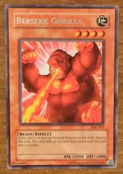 Yu-Gi-Oh! Berserk Gorilla IOC-013 Invasion Chaos Effect Beast 2000/1000 Konami - Image 1