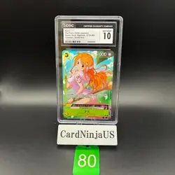 CGC 10 GEM MINT Nami Alt Art ST29-008 C Stard Deck EGGHEAD ONE PIECE Card Game - Image 1
