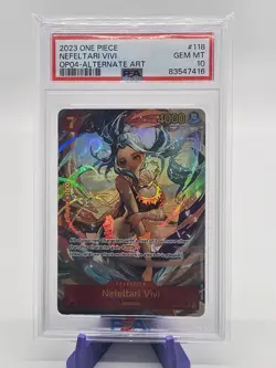 PSA 10 - Nefeltari Vivi OP04-118 Special Parallel Alt Art - One Piece English - Image 1