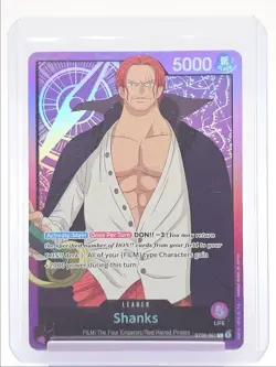 SHANKS 2023 ONE PIECE STARTER DECK: FILM EDITION LEADER A #ST05-001 Q5600 - Image 1