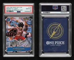 2025 One Piece Card Game: Carrying on His Will English Monkey D Luffy PSA 10 - Image 3