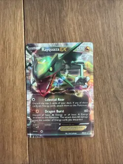 RAYQUAZA EX Black White Holo Foil Black Star Promo TCG Trading Card BW47 - Image 1