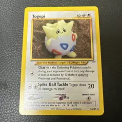 Pokemon TCG Togepi Neo Destiny Unlimited Uncommon Card 56/105 LP - Image 1