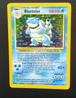 Blastoise 02/102 Holo - NM Flawless Front Holographic 1999 Vintage Pokemon Card - Image 4