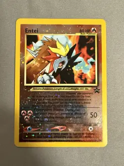 Pokemon Entei 34/53 Promo Reverse Holo 80HP Wotc Promo Basic Card - Image 1