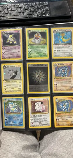 Vintage Pokemon Card Binder Collection Lot Wotc 1st Edition Team Rocket And More - Image 1
