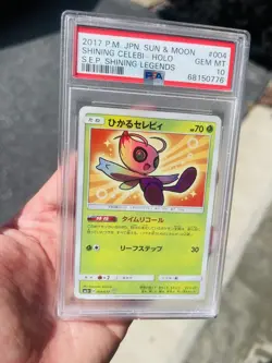 2017 Japanese Shining Celebi Holo Shining Legends 004/072 Pokemon Card Psa 10 - Image 5