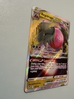Regidrago Vstar Holo 136/195 Pokemon Card Silver Tempest Illustration Rare - Image 3