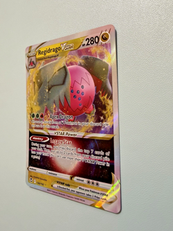 Regidrago Vstar Holo 136/195 Pokemon Card Silver Tempest Illustration Rare - Image 4