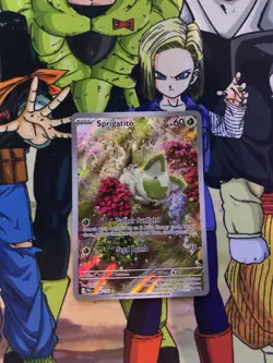 Pokemon TCG Sprigatito Holo Card Paldea Evolved, Illustration Rare, Card 196/193 - Image 2