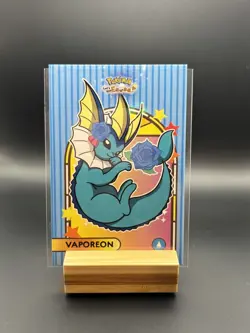 Let's Go Eevee Database Holo Peru Card: Vaporeon - Image 1