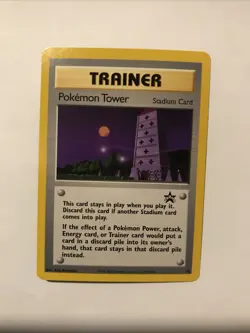 Pokemon Tower #42 Black Star Promo Trainer WOTC Pokemon Card NM - Image 1