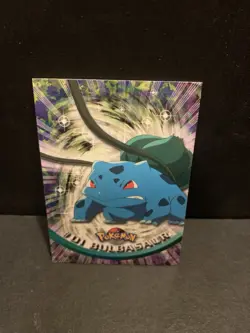 1999 Topps Bulbasaur 01 Pokemon TV Animation Card #1 - Image 1
