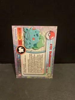 1999 Topps Bulbasaur 01 Pokemon TV Animation Card #1 - Image 2