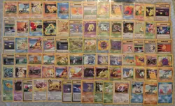 79 Cards WOTC Pokemon Rares Commons/Uncomm Damaged/Heavy Played Card (Lot #176) - Image 1