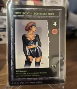ShadowRun Foxy Roxy Legendary Flirt Promo Card - Image 1