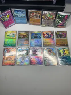 POKEMON Prismatic Evolutions 15 Card Lot: Poke Ball, Full Art, EX - Image 1