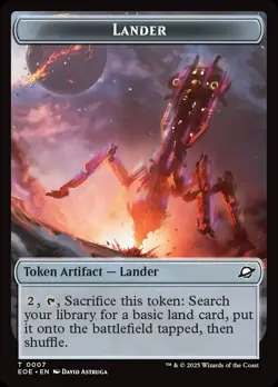 Robot // Lander (0007) Double-Sided Token [Edge of Eternities Tokens] Foil Near - Image 2