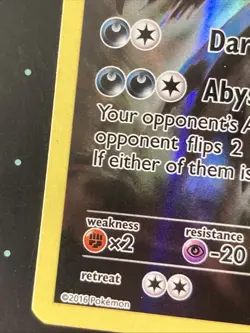 Pokemon TCG Darkrai XY114 Black Star Promo Full Art Card - Image 4