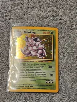 Pokemon TCG Base Set Holo Lot Mewtwo Nidoking Magneton 1999 3 Cards - Image 2