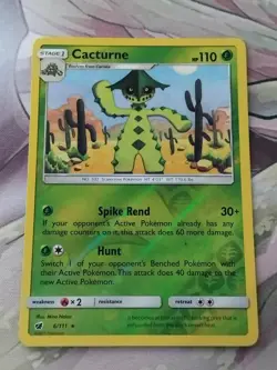 Pokemon TCG Cacturne Crimson Invasion 6/111 Reverse Holo Rare - Image 1