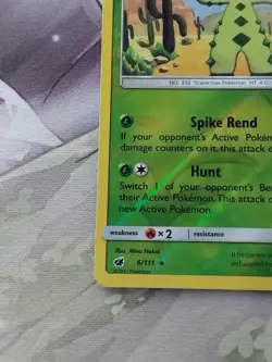 Pokemon TCG Cacturne Crimson Invasion 6/111 Reverse Holo Rare - Image 4