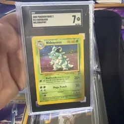 CGC 8 Nidoqueen 2000 Base Set 2 12/130 Holo Pokemon Card - Image 1