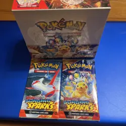 ( 2 BONUS PACKS)Pokemon TCG Scarlet & Violet Surging Sparks Booster Box 36 Packs - Image 4